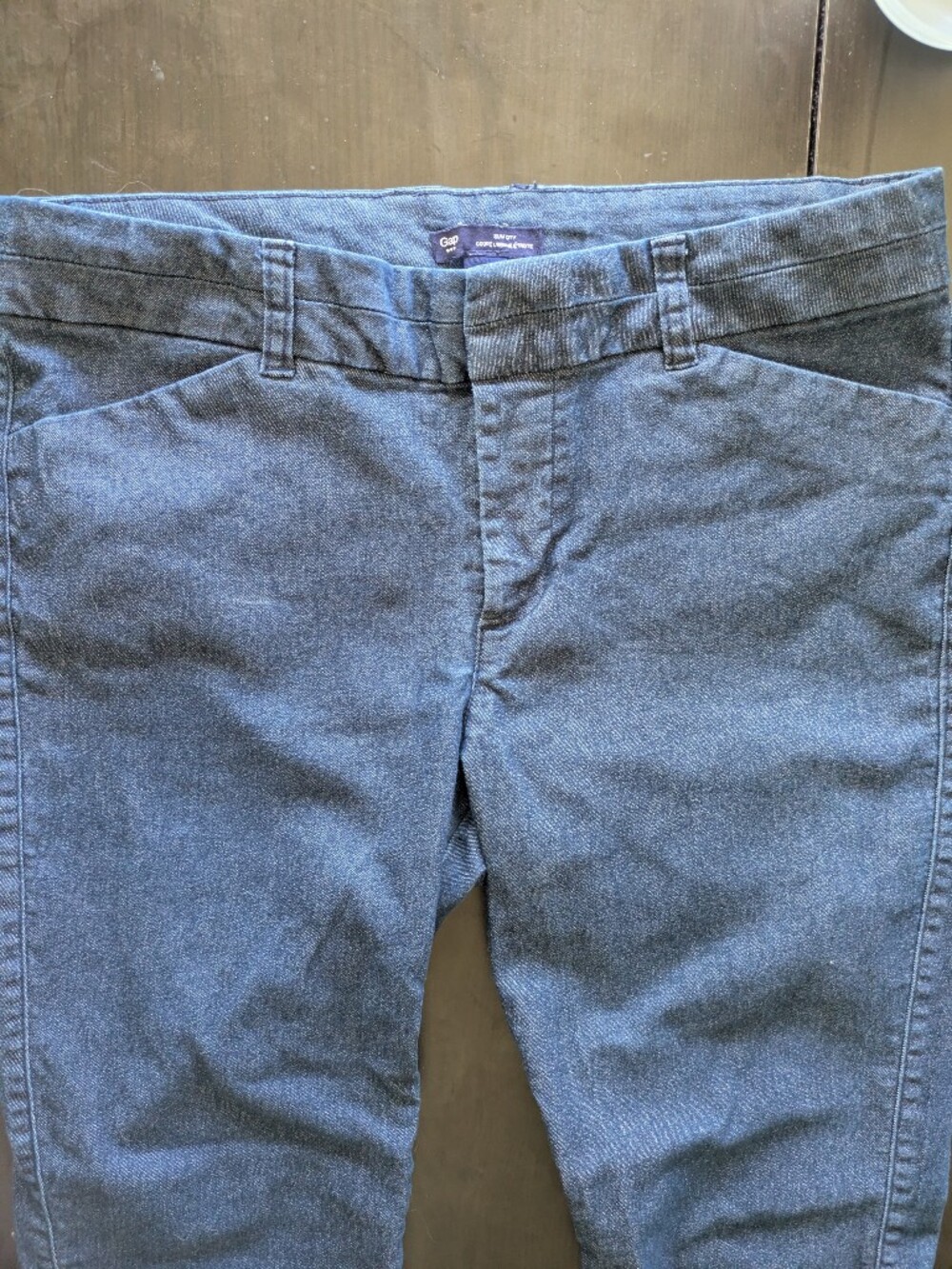 GAP Women's Navy Blue Chinos - Straight Fit